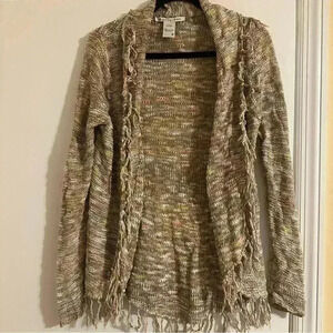 American Rag Cie boho fringe cardigan women medium